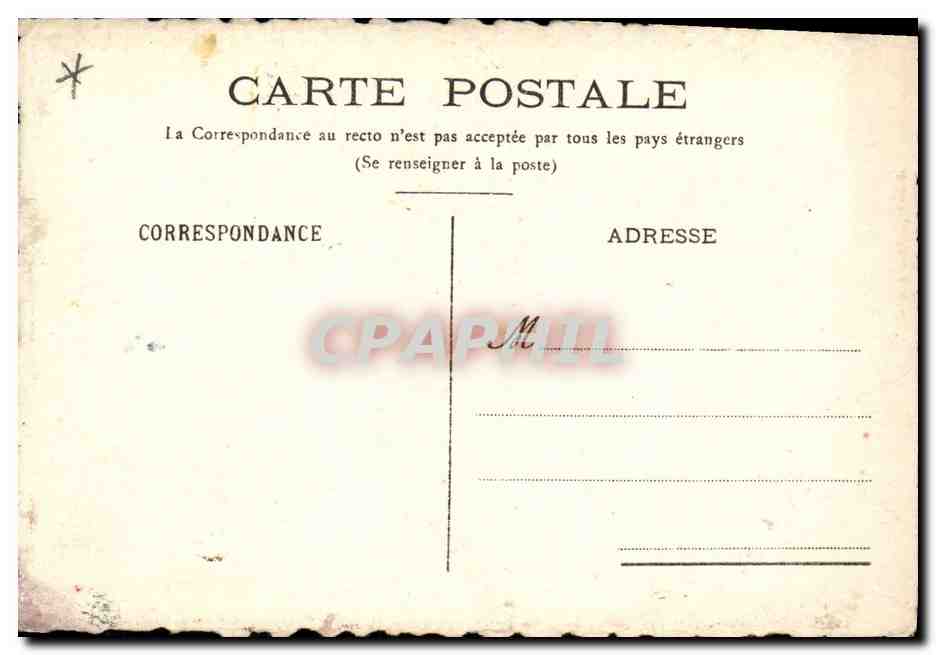 CPA (dessin a la main) Fleurs — Rückseite