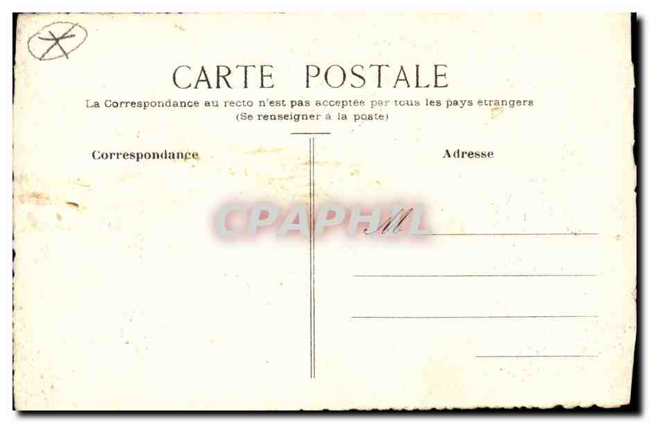 CPA (dessin a la main) Fleurs  — Rückseite