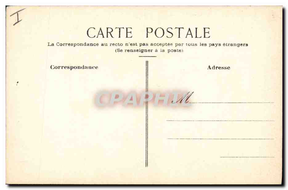 CPA (dessin a la main)  — Rückseite