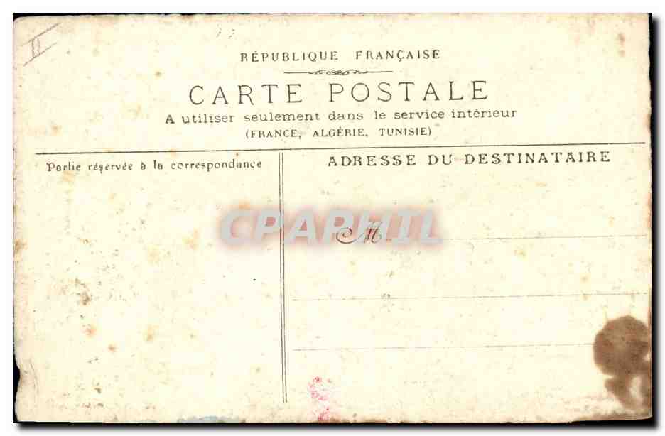 CPA (dessin a la main) Barque Venise — Rückseite