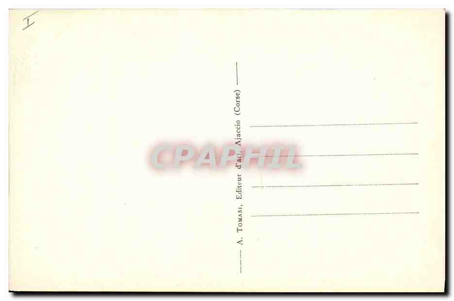 CPA Napoleon 1er Corse Ajaccio le berceau de Napoleon 1er — Verso
