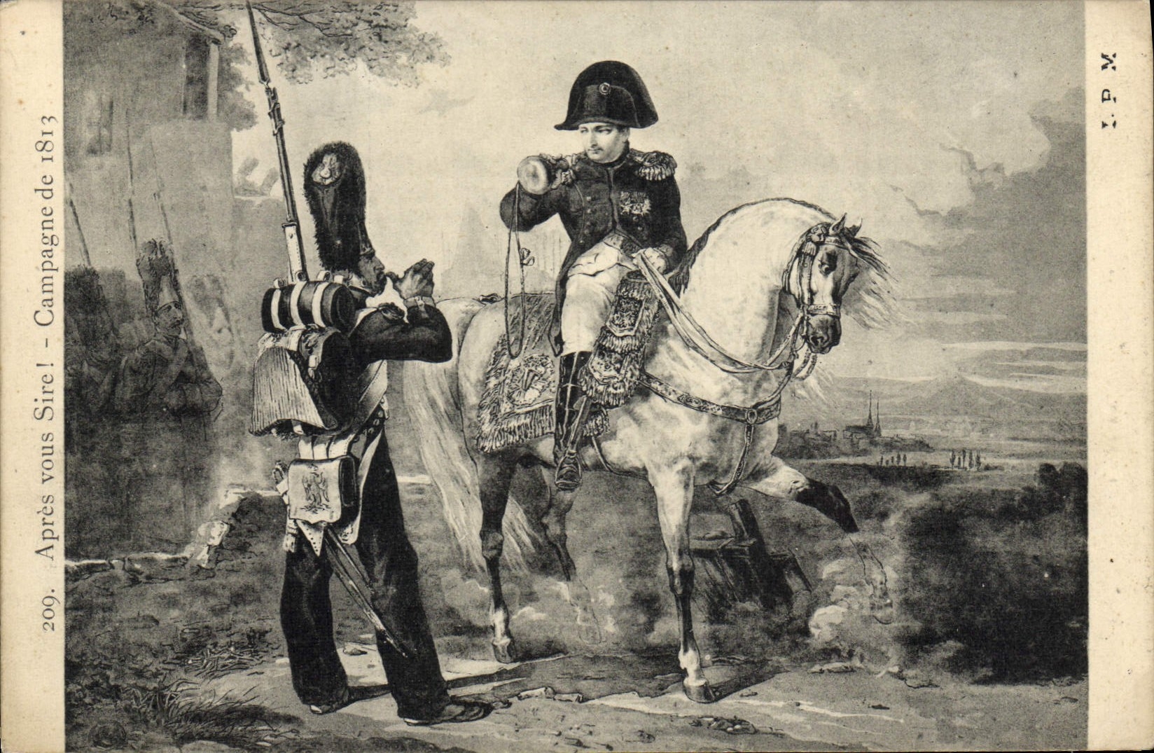CPA Napoleon 1er Apres vous sire ! Campagne de 1813