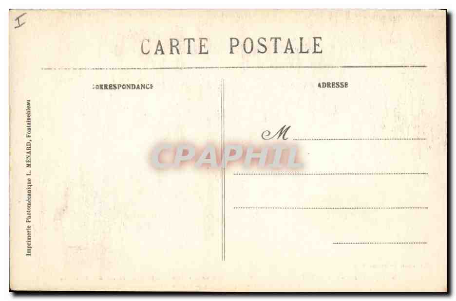 CPA Napoleon 1er Palais de Fontainebleau Chapeau retour de l'ile d'Elbe  — Rückseite