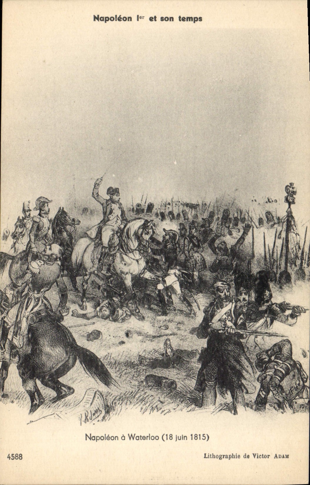 CPA Napoleon 1er a WAterloo 1815