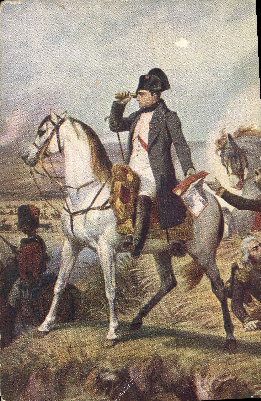 CPA Napoleon 1er a la bataille de Wagram Musee de Versailles
