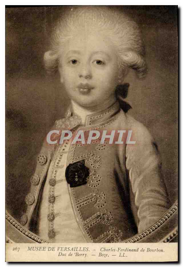 CPA Musee de Versailles Charles Ferdinand de Bourbon Duc de Berry Boze