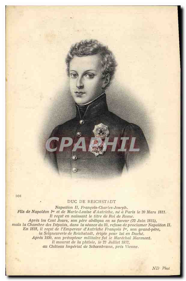 CPA Duc de Reichstadt Napoleon II