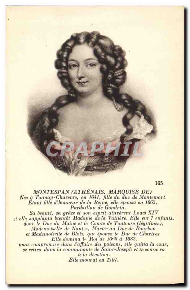 CPA Montespan Athenais Marquise de