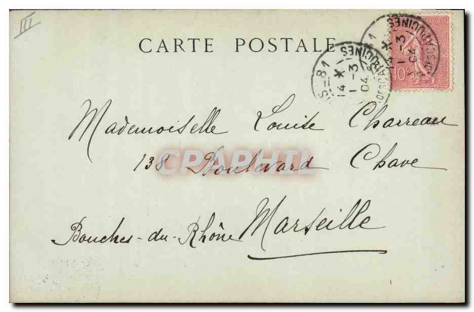 CPA Henri VIII Roi d'Angleterre — Verso