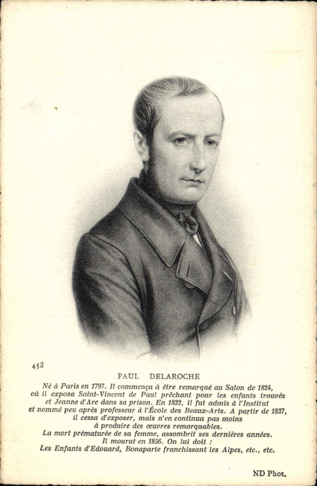CPA Paul Delaroche 