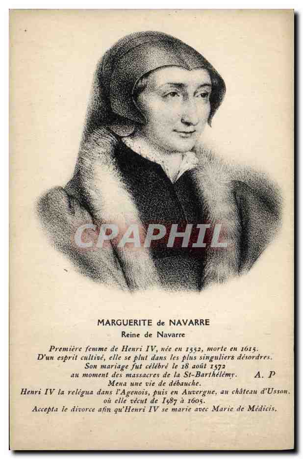 CPA Marguerite de Navarre Reine de Navarre