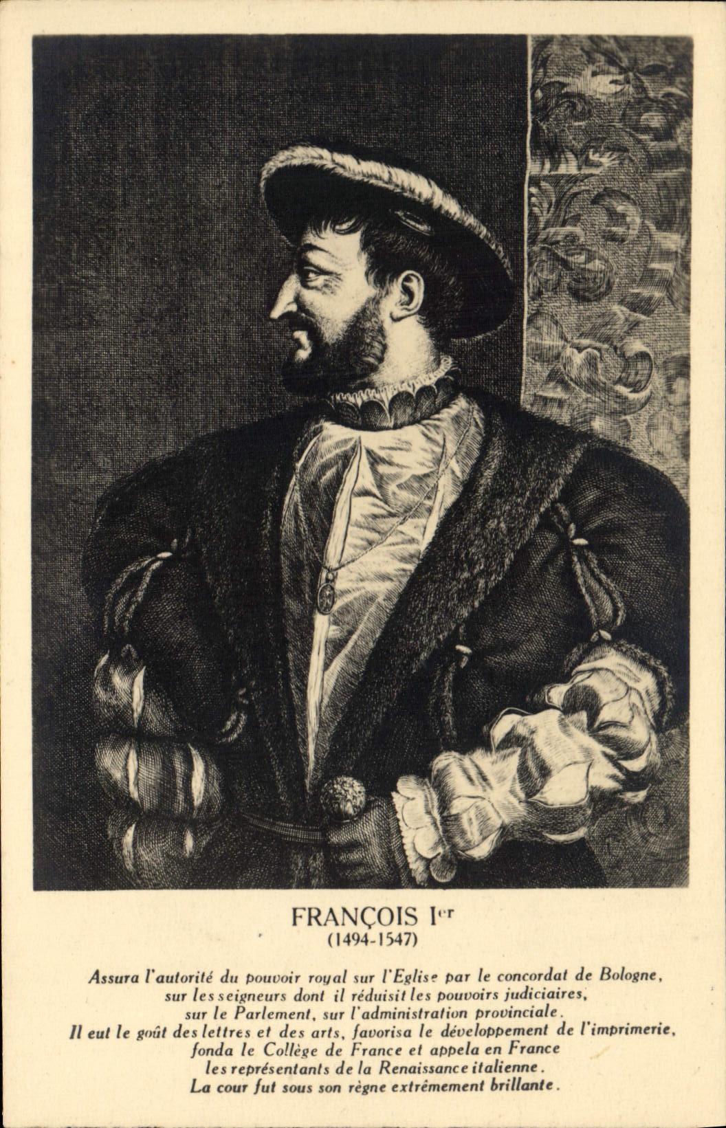 CPA Francois 1er Roi de France