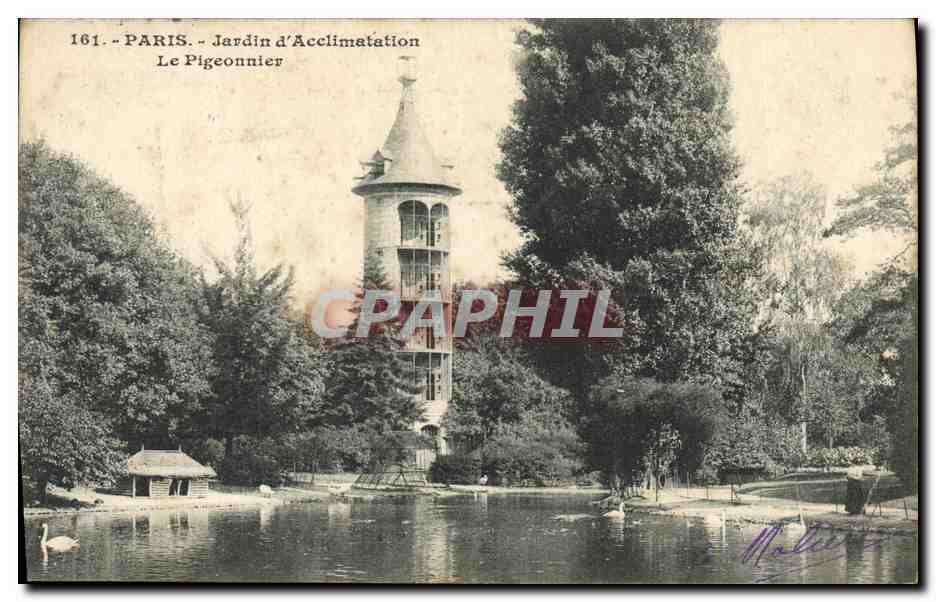 CPA Colombe Colombophilie Paris Jardin d'acclimatation Le Pigeonnier