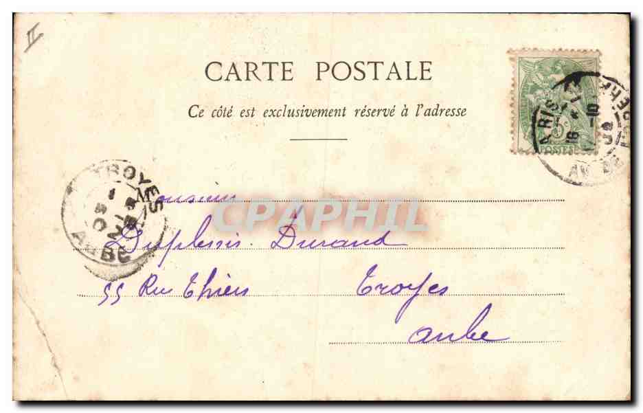 CPA Colombe Colombophilie Paris Jardin d'acclimatation Le Pigeonnier — Rückseite