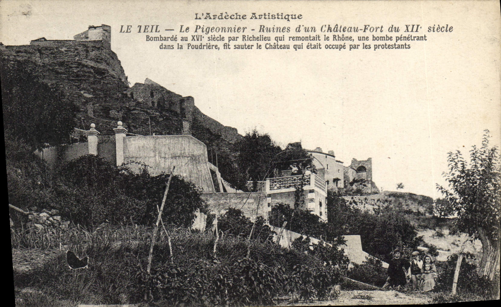 Le Teil — Le Pigeonnier — Ruines d'un Château-Fort du XIIe siècle — L'Ardèche Artistique