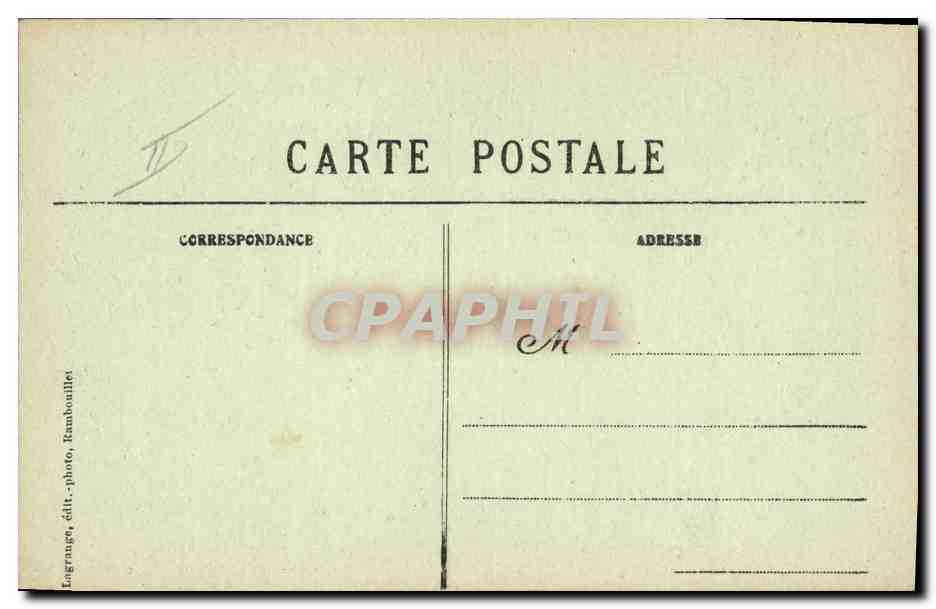 CPA Colombe Colombophilie Rambouillet Grange colombe Les cygnes  — Rückseite