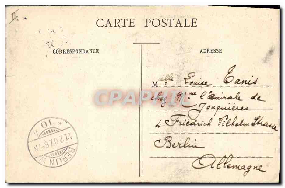 Paris - Jardin d'Acclimatation - Der Taubenschlag — anonymer Verlag, Nr. 161 — Rückseite