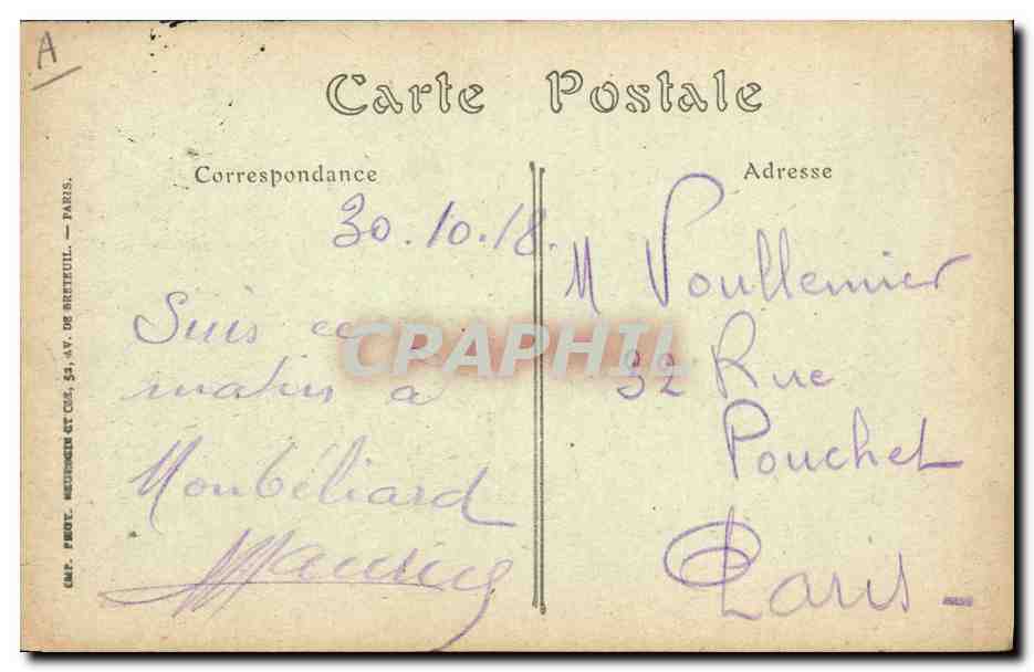Langres — Le Colombier Militaire — Phot. JND — Achterkant