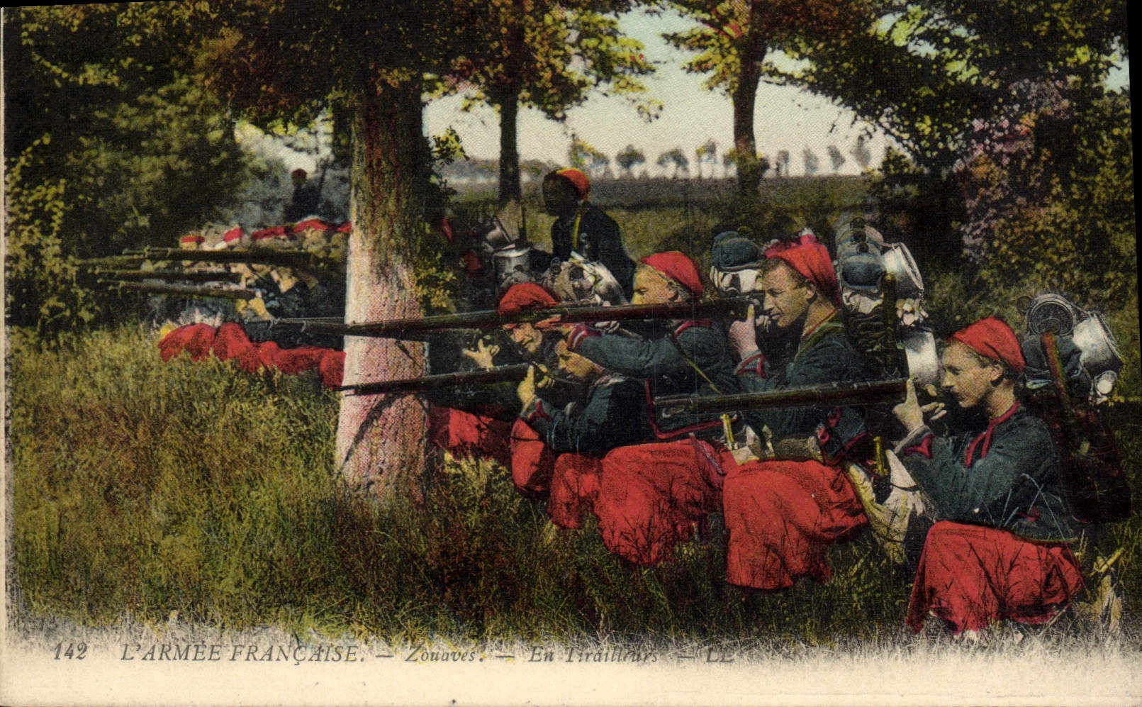 L'ARMÉE FRANÇAISE — Zouaves — En Tirailleurs — LE