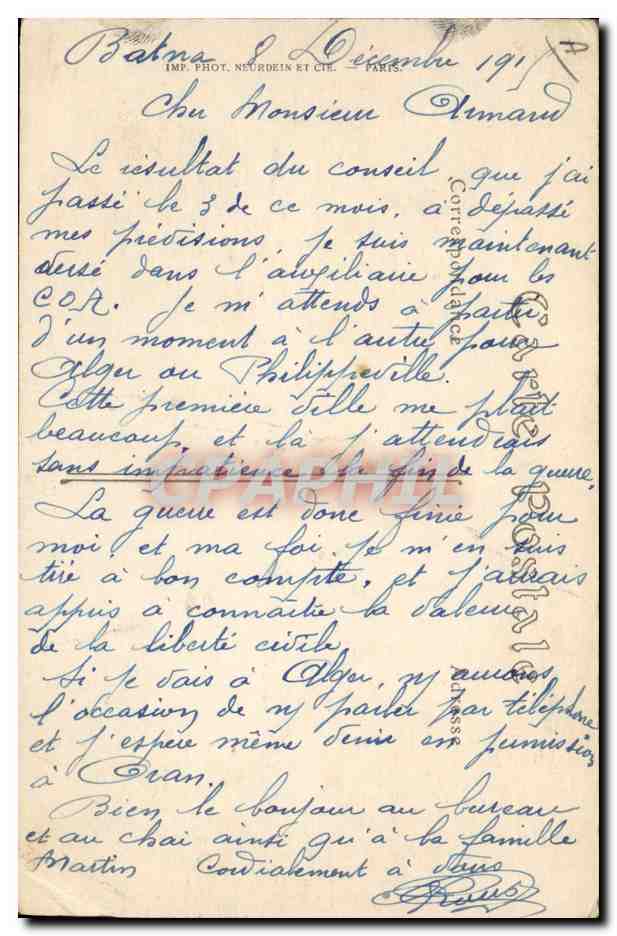 CPA Militaria Armee d'Afrique Halte de Zouaves — Verso