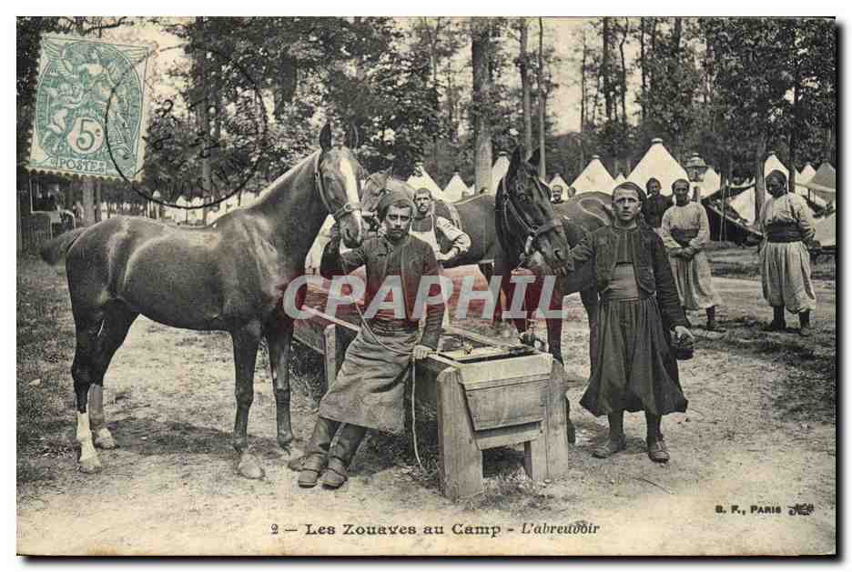 Los Zouaves en el Campo - La fuente — B. K., París — n°2