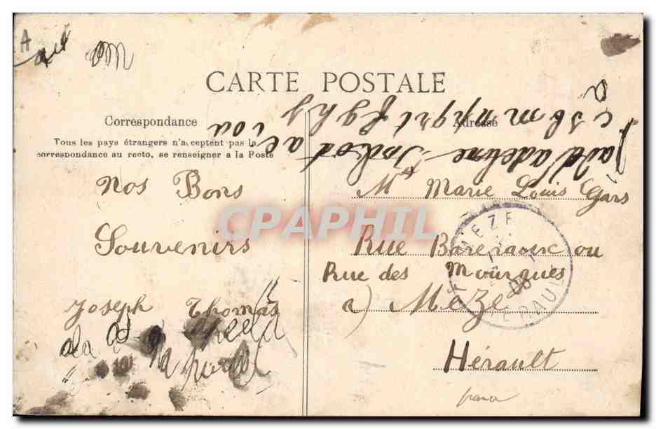 CPA Militaria Algerie Musique des Zouaves aux Manoeuvres — Rückseite