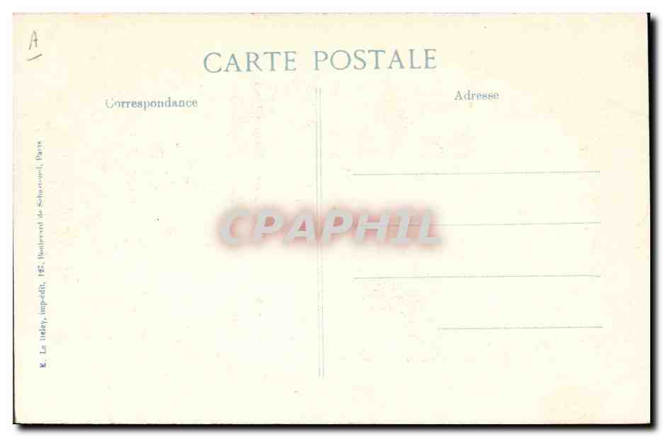 Détachement de Zouaves dans la forêt de Laigue pendant la bataille de Vic-sur-Aisne — 6me Série — Éditeur E.P.D. — Verso