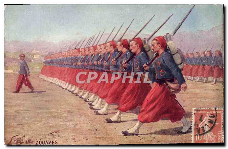 CPA Militaria Zouaves