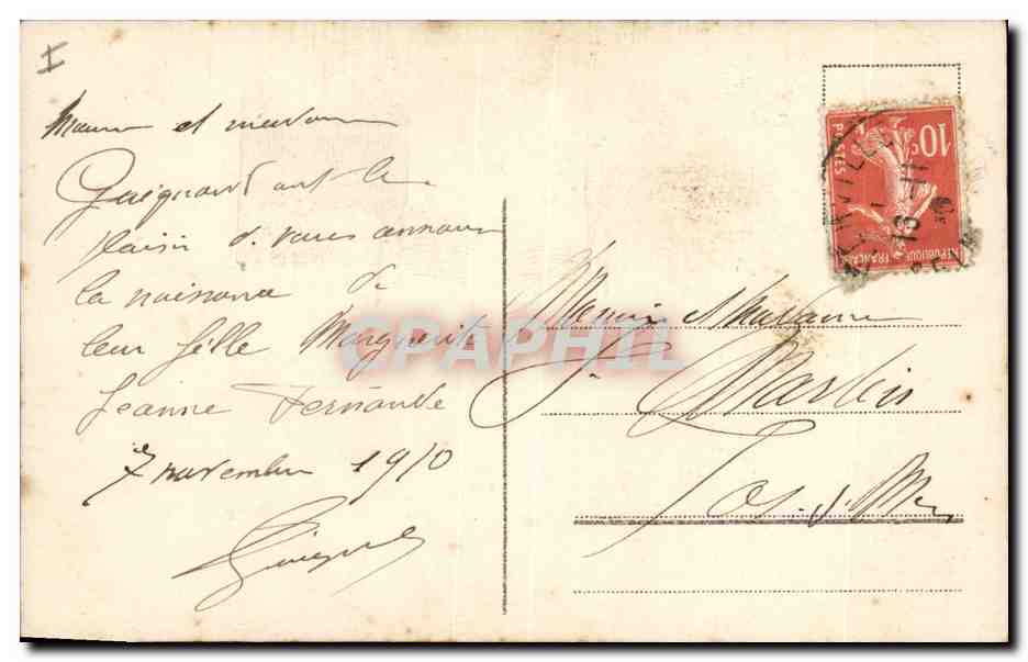 CPA Fantaisie Enfant Bebe  — Verso
