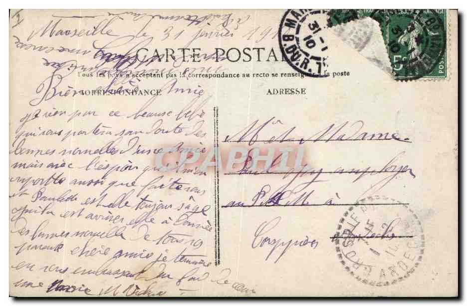 CPA Fantaisie Enfant Bebe  — Rückseite