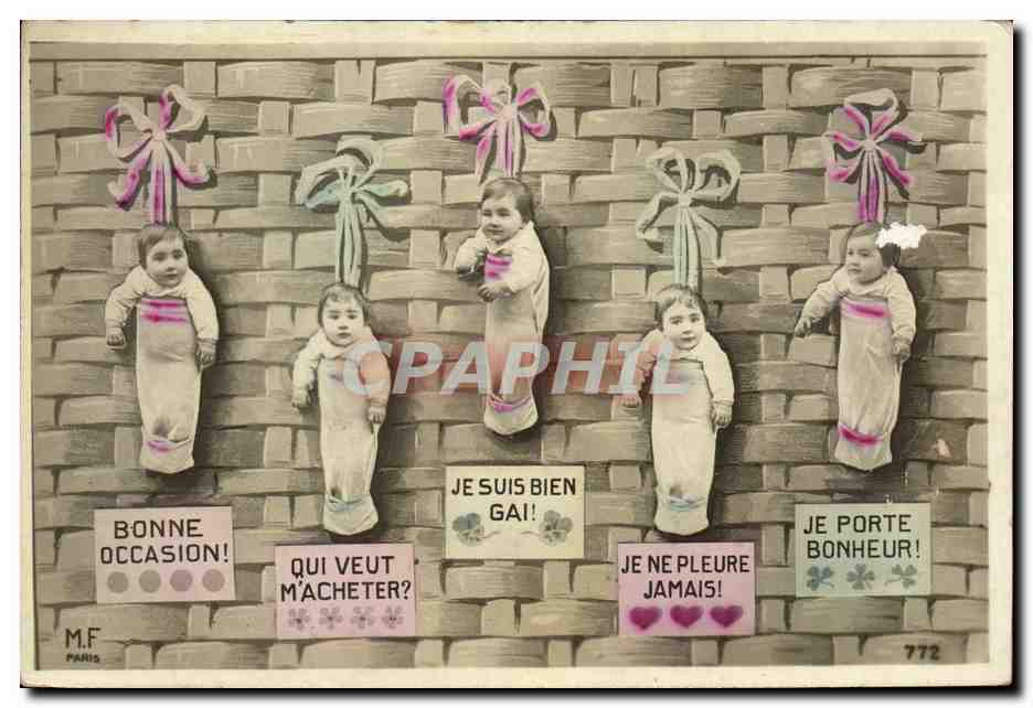 CPA Fantaisie Enfant Bebe 