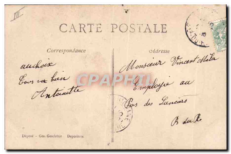 CPA Fantaisie Enfant Bebe A vendre Jumeaux — Verso