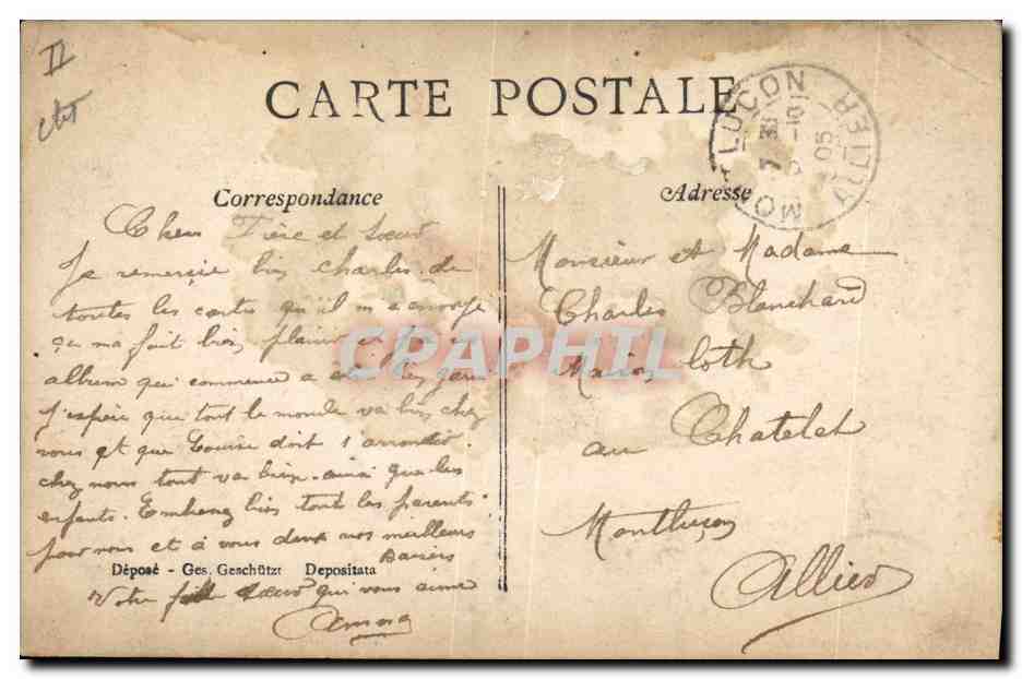 CPA Fantaisie Enfant Bebe a vendre Jumeaux — Rückseite
