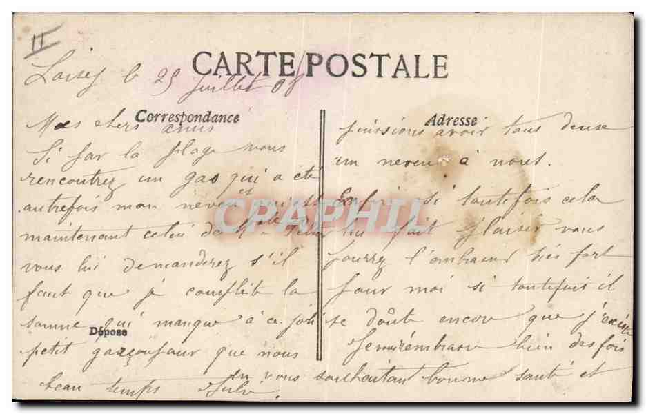 CPA Fantaisie Enfant Bebe A vendre — Rückseite