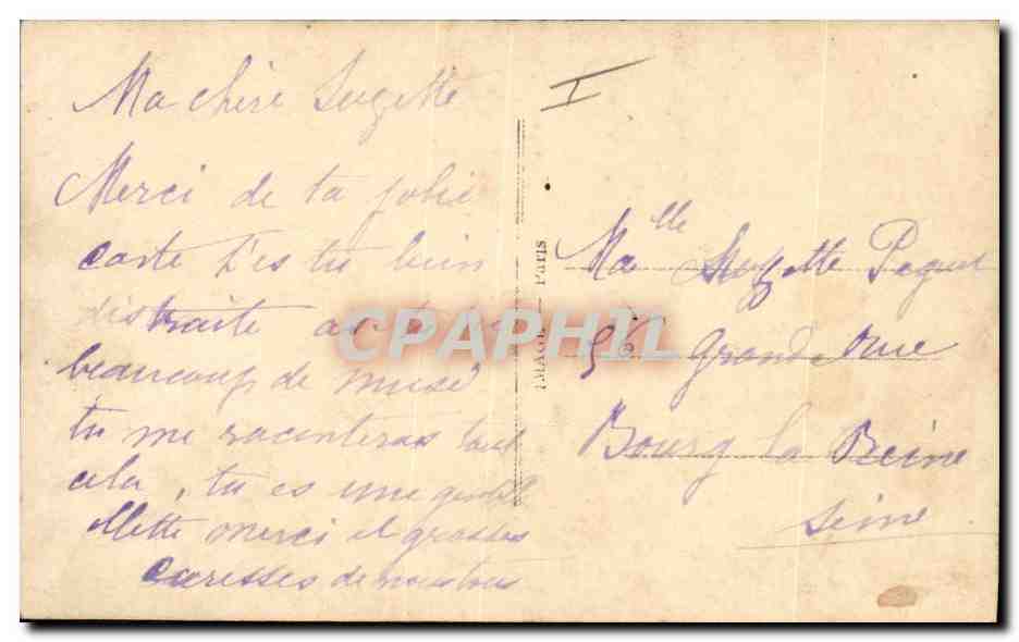 CPA Fantaisie Enfant Bebe  — Rückseite