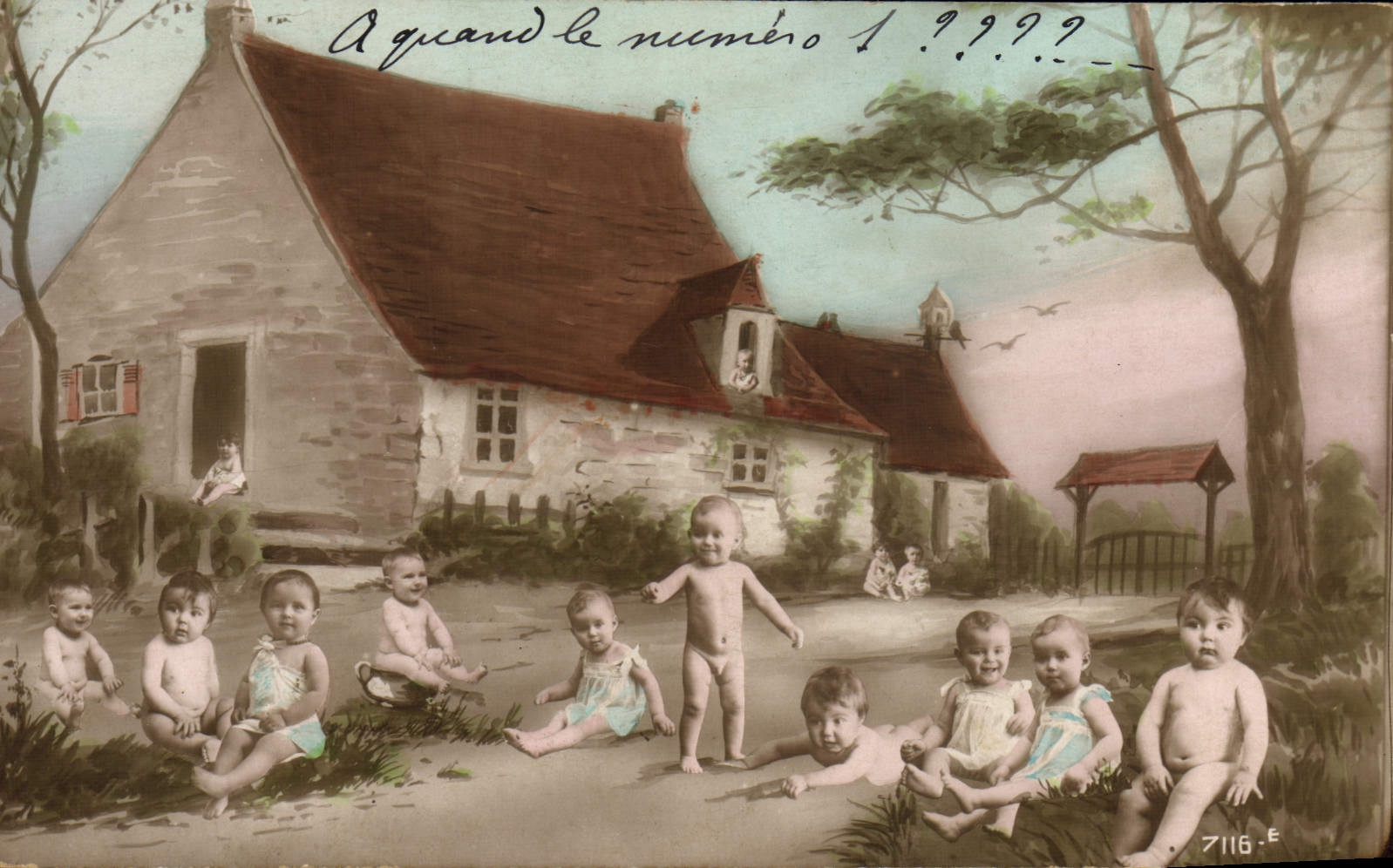 CPA Fantaisie Enfant Bebe 