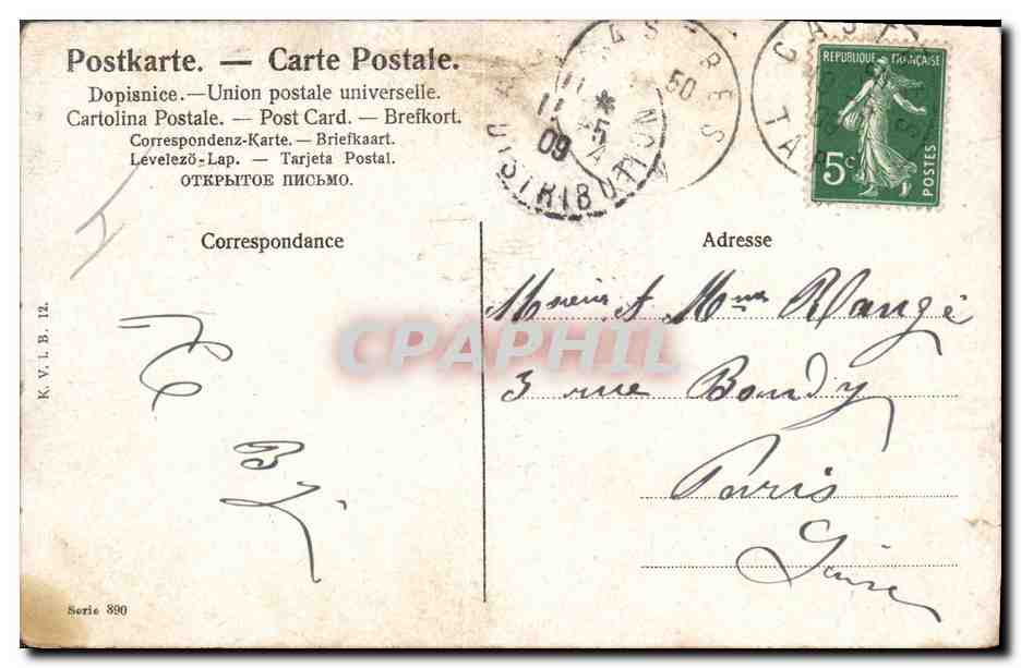 CPA Fantaisie Enfant Bebe — Rückseite