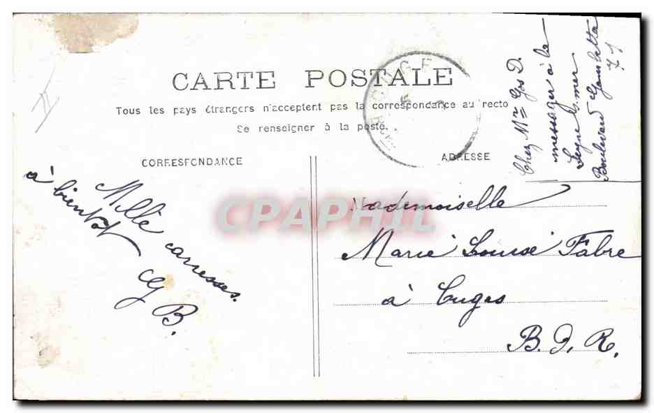 CPA Fantaisie Enfant Bebe Le bain  — Rückseite