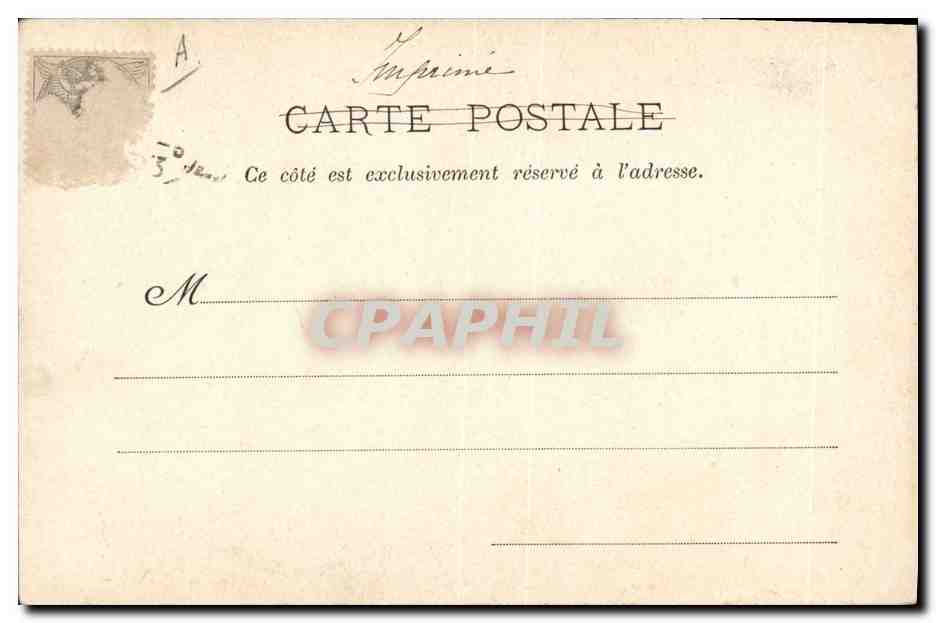 CPA Fantaisie Theatre Metternich Andre Calmettes L'Aiglon — Verso