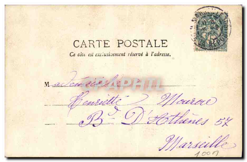 CPA Fantaisie Femme Theatre Chavita — Back