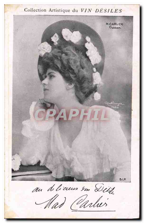 Mme Carlier — Odéon — Collection Artistique du VIN DÉSILES — photographe Riedlinger Paris