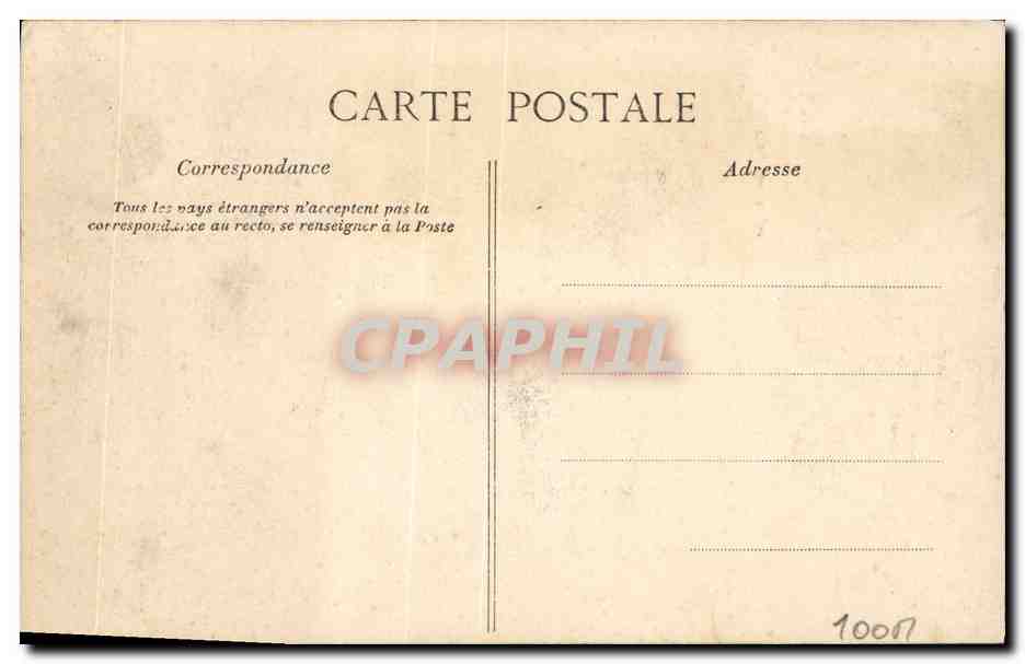 Mlle Marcelle BORDO — Portrait — Collection Artistique du VIN DÉSILES, Phot. Paul Berge — Rückseite