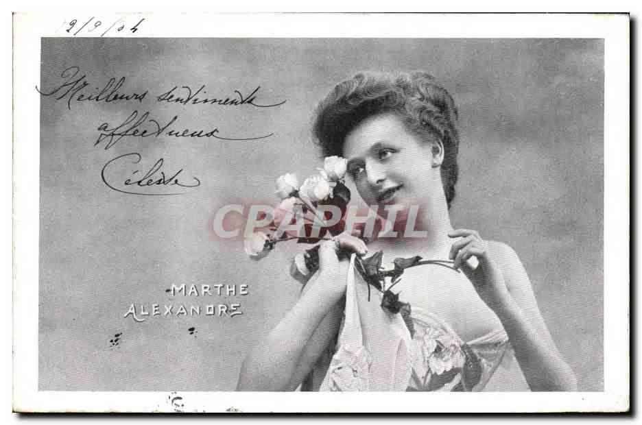 Marthe Alexandro — Portrait féminin — Éditeur non identifié