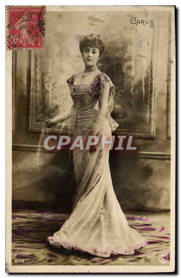Jeune femme en robe de soirée — Carlix — éditeur Carlix, n°6