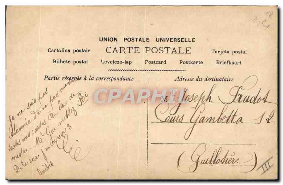 Femme en robe fleurie goûtant des cerises — C. DE VILLERS — Stebbing Paris — Rückseite