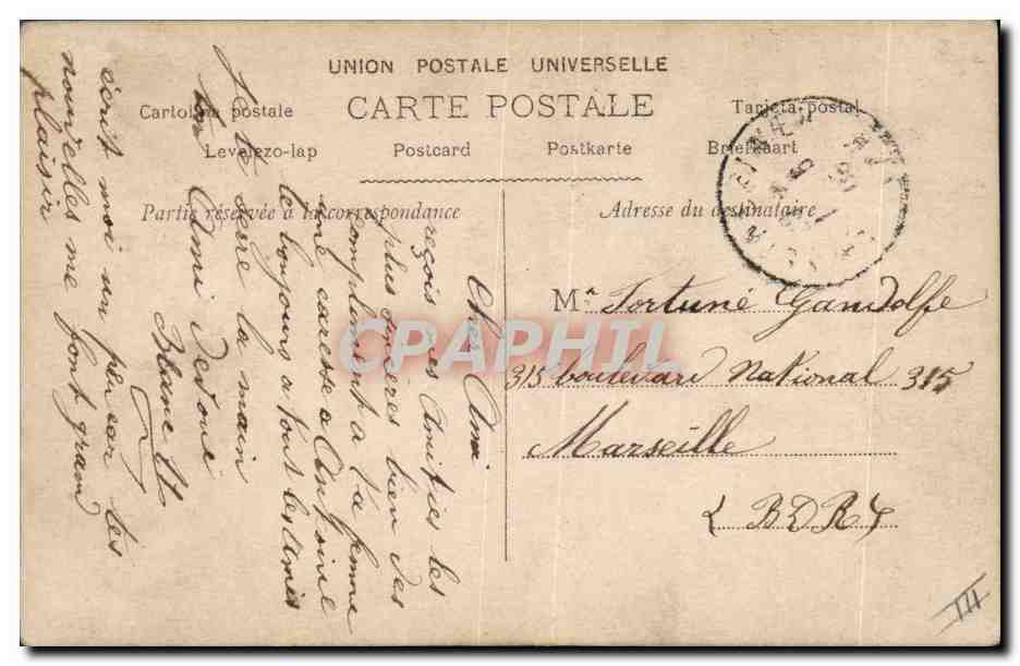 Carmen de Villers — danseuse au Casino de Paris — éditée par Reuflanzser, Paris, n° 1156 — Back