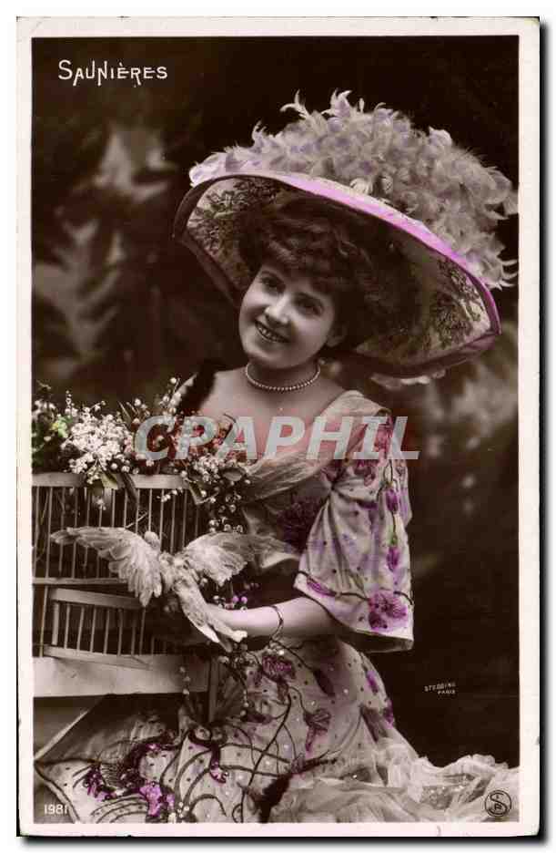 CPA Fantaisie Femme Theatre Sunieres