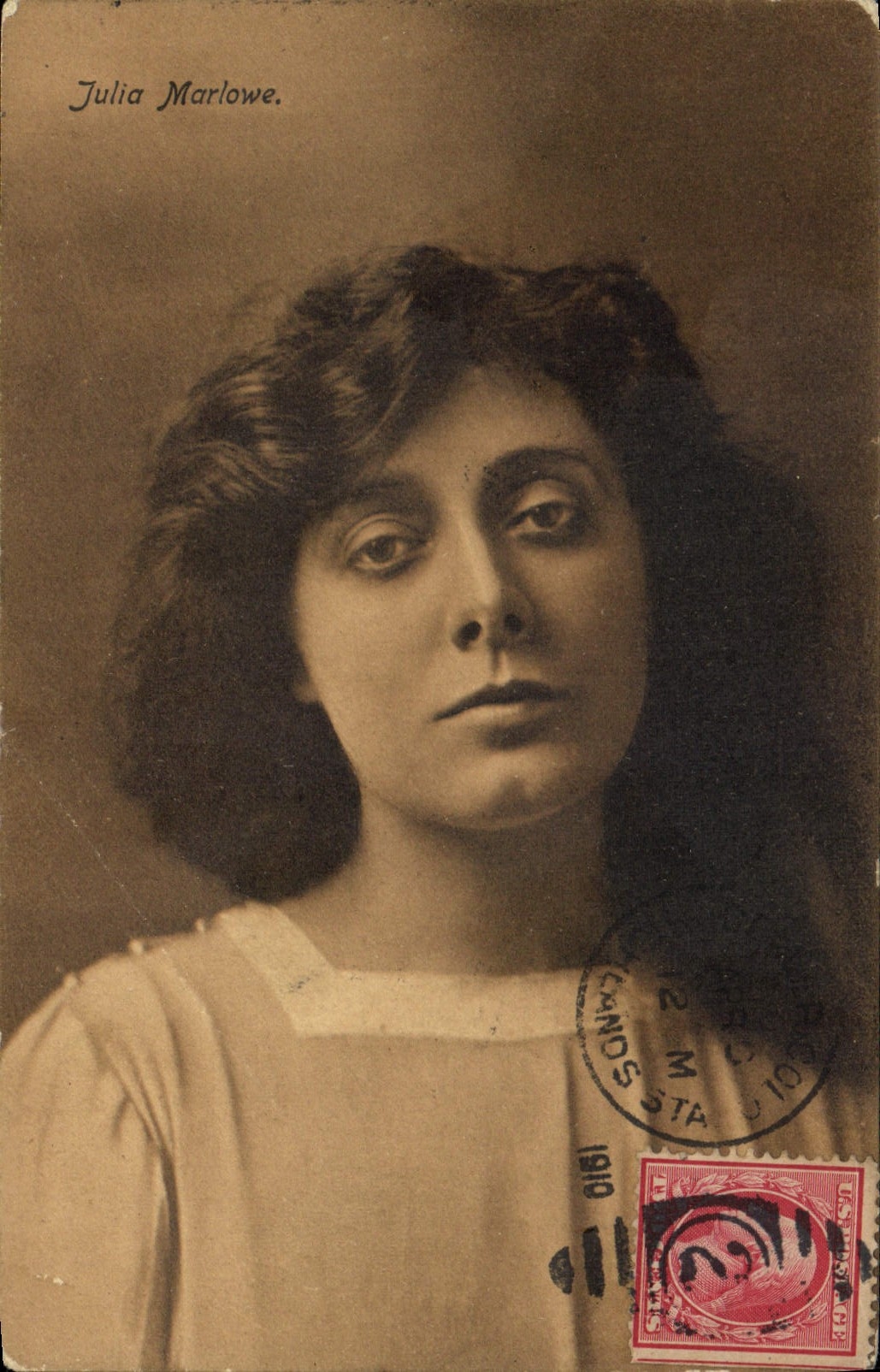 CPA Fantaisie Femme Theatre Julia Marlowe