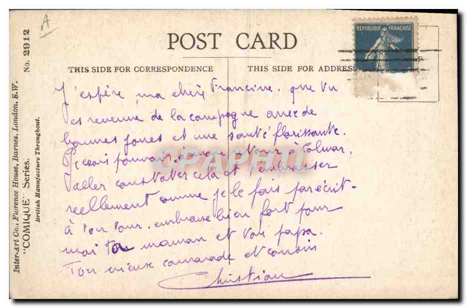 CPA Negre Enfants de couleur  — Rückseite