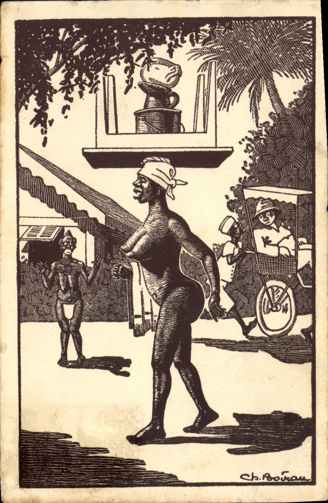 CPA Negre Femme de couleur En Afrique la toilette est bien portee